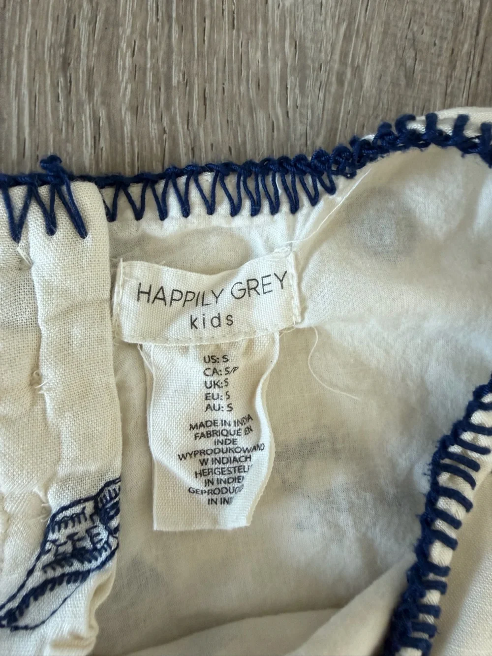 Happily Grey Embroidered Beach Set